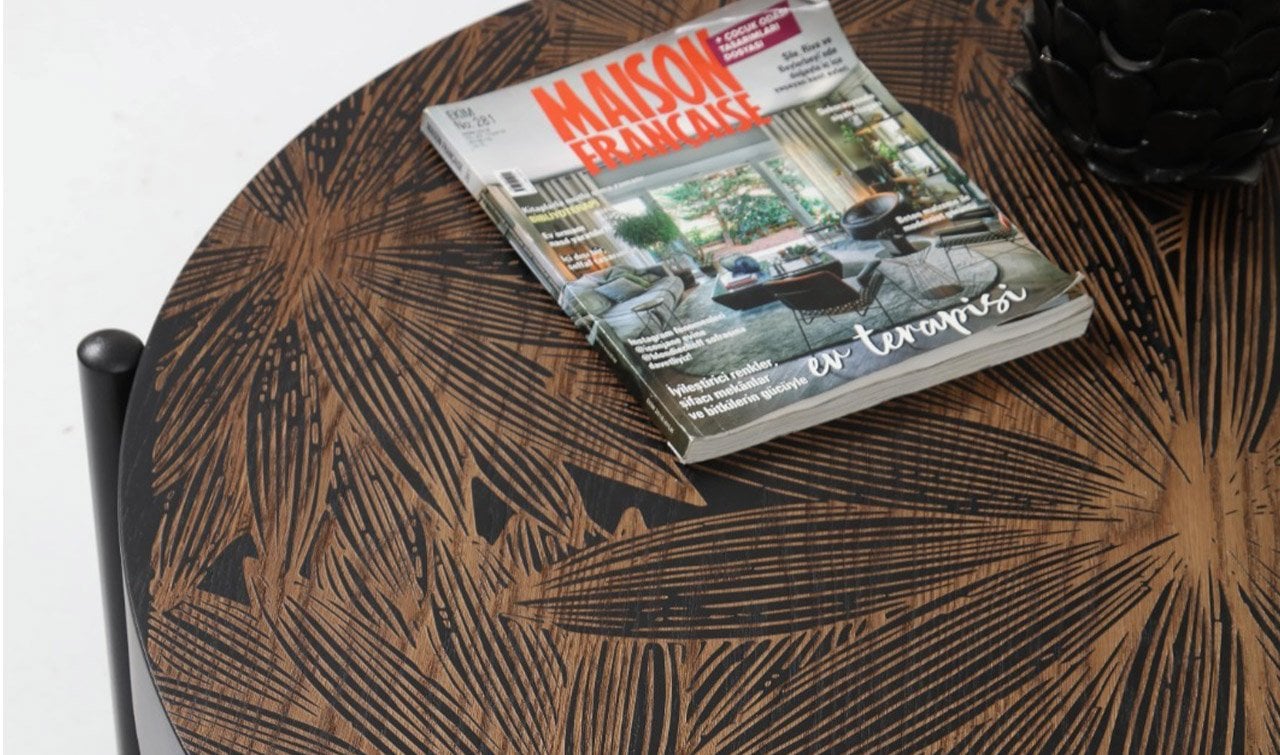 Solo Orta Sehpa  - Siyah & Ahşap