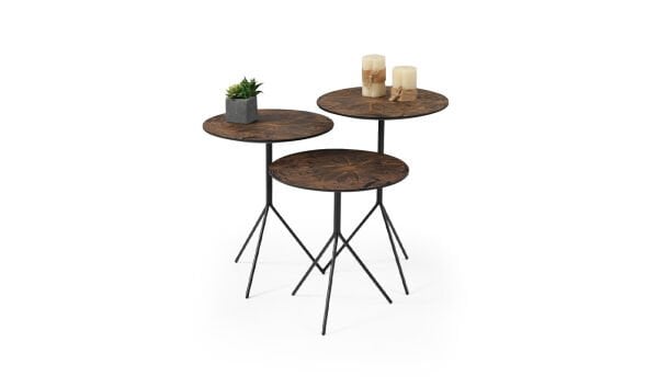 Solo Orta Sehpa  - Siyah & Ahşap