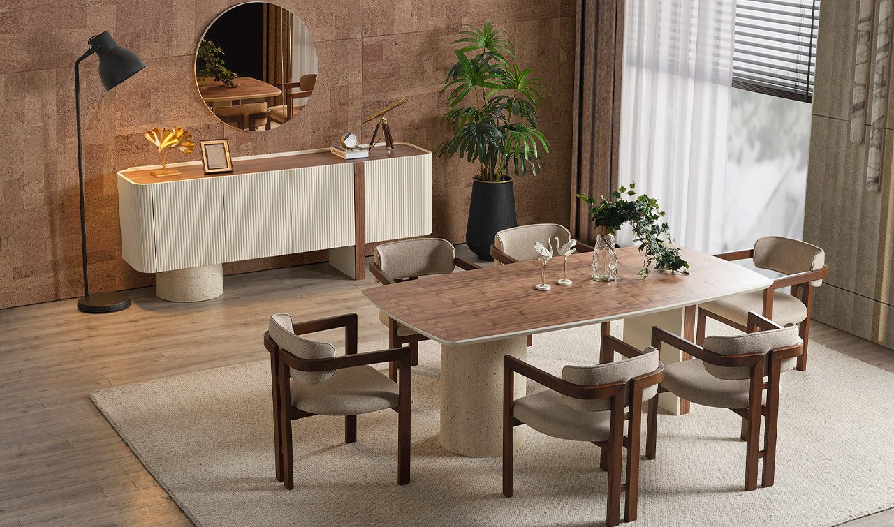 Topkapı Yemek Odası Takımı | Traverten