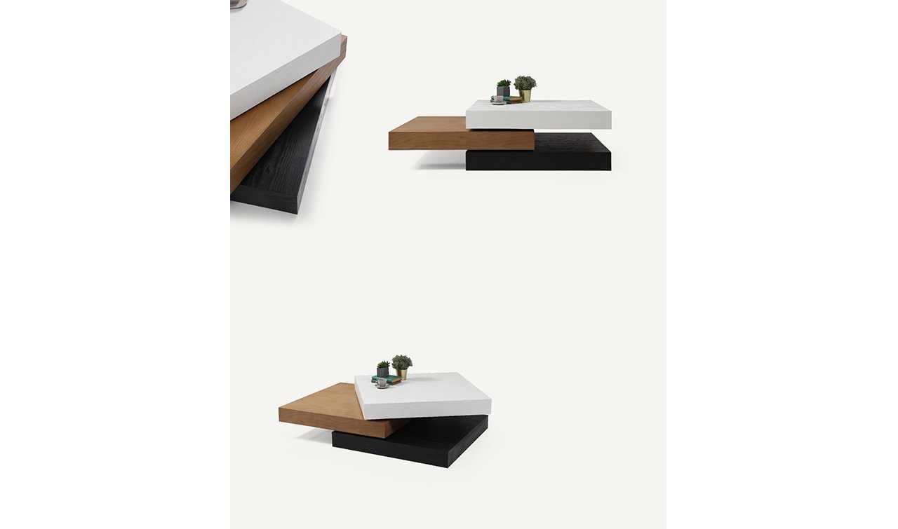 Triple Kare Orta Sehpa