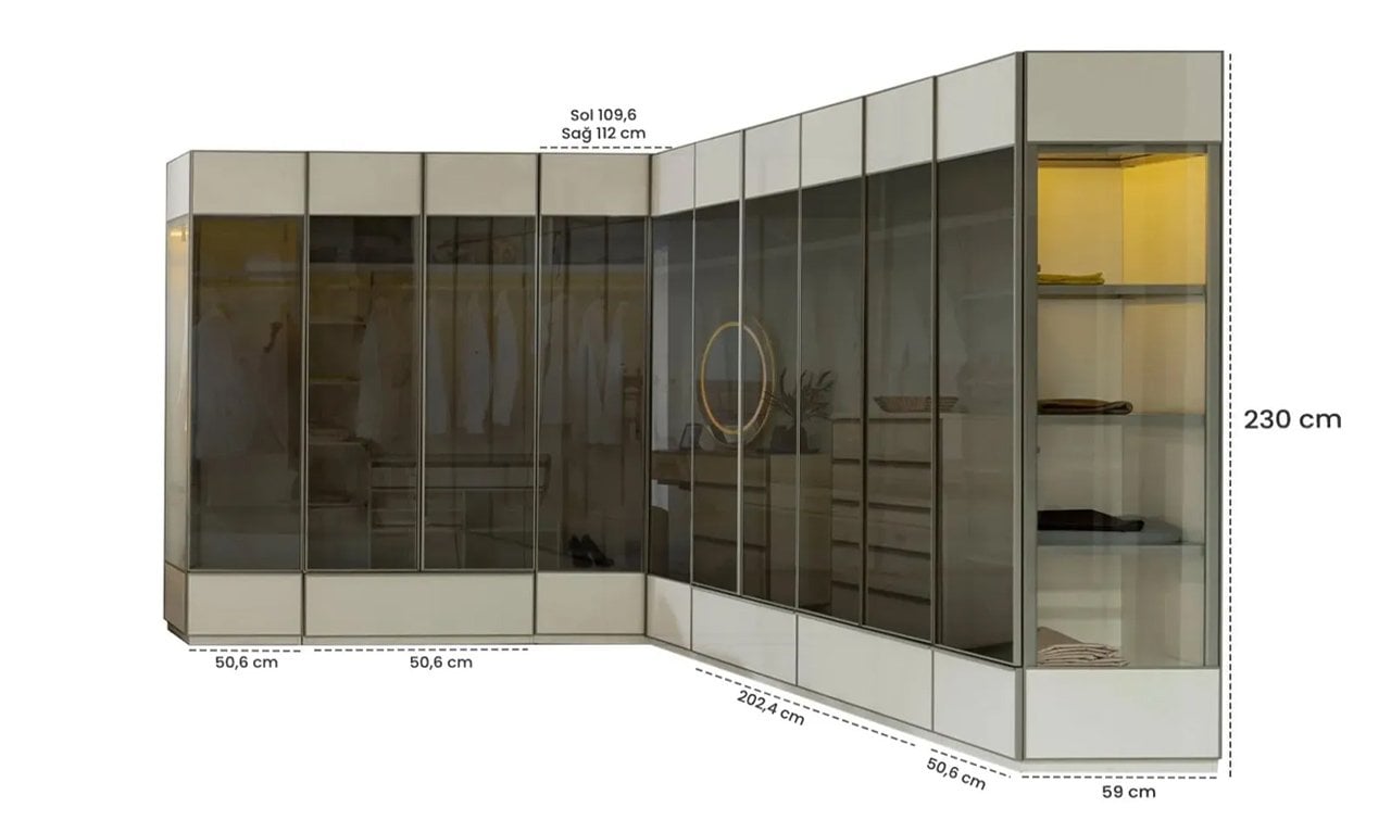 Pamukkale 10 Kapaklı Yatak Odası Takımı