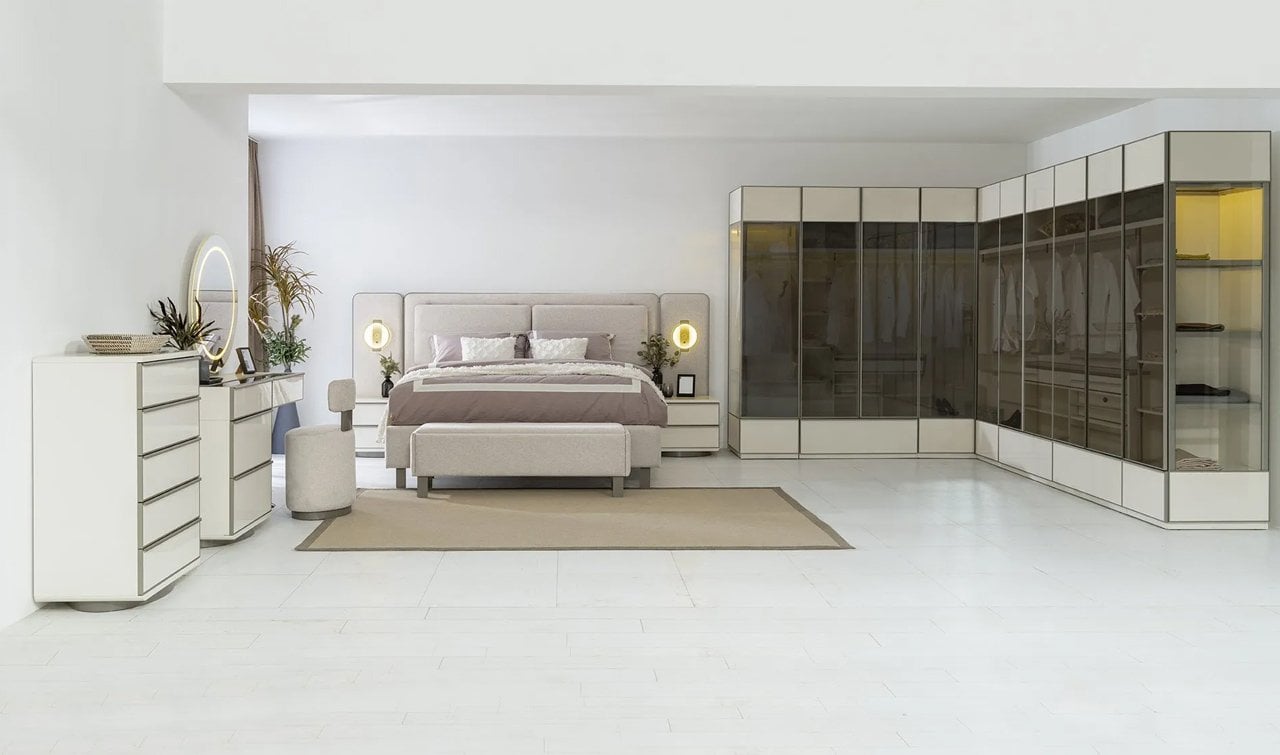 Pamukkale 5 Kapaklı Yatak Odası Takımı