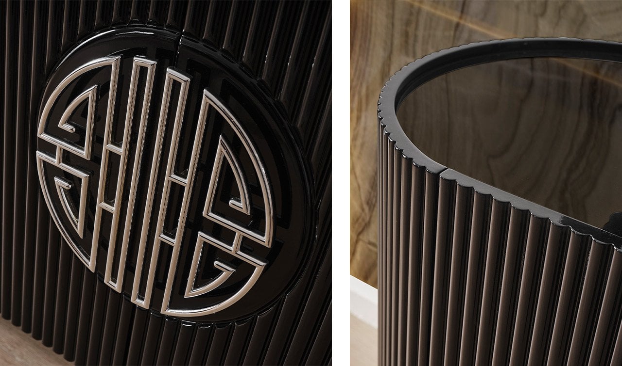 Gucci Luxury Tv Ünitesi - Siyah & Krom