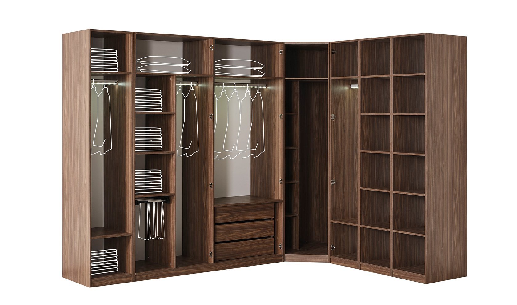 Valencia Yatak Odası | Köşe Dolap