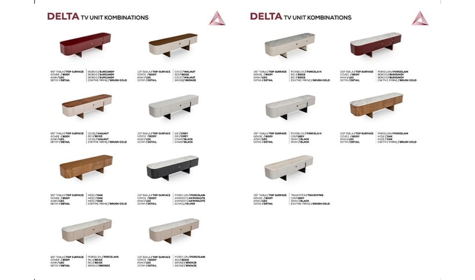 Delta Tv Ünitesi | Bej & Bronze