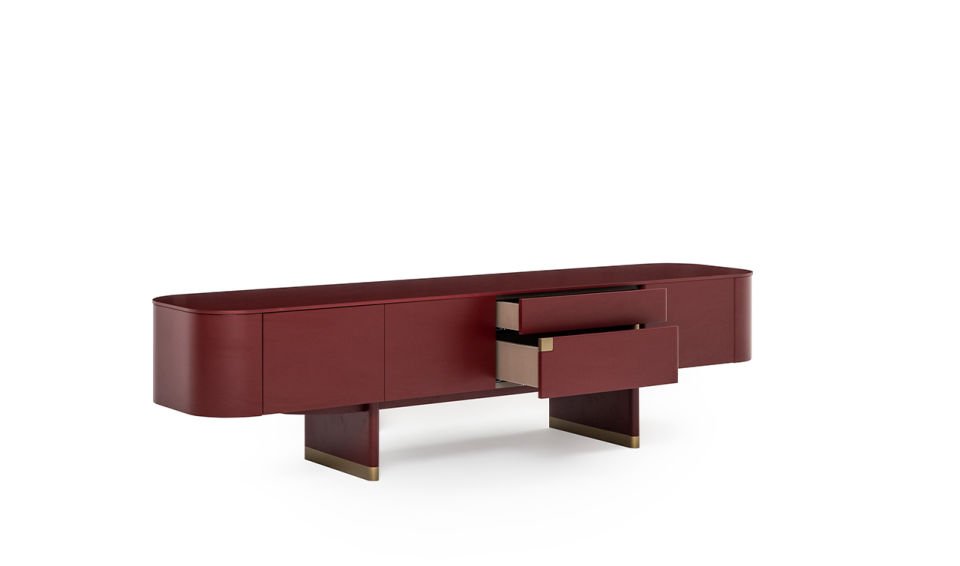 Delta Tv Ünitesi | Bordo & Bronze