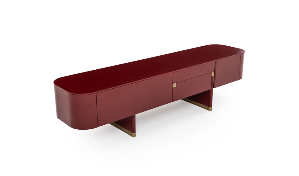 Delta Tv Ünitesi | Bordo & Bronze
