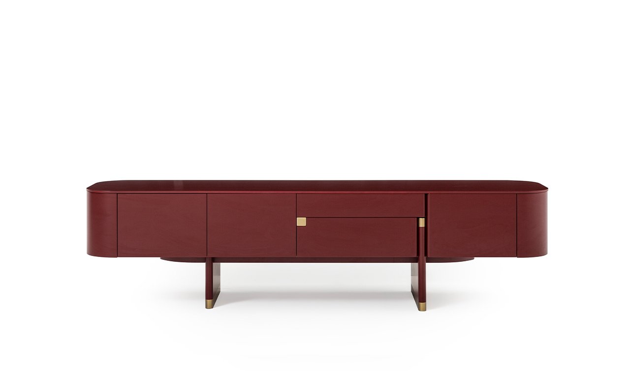 Delta Tv Ünitesi | Bordo & Bronze