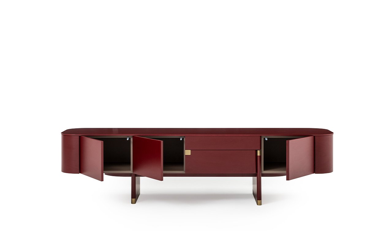 Delta Tv Ünitesi | Bordo & Bronze