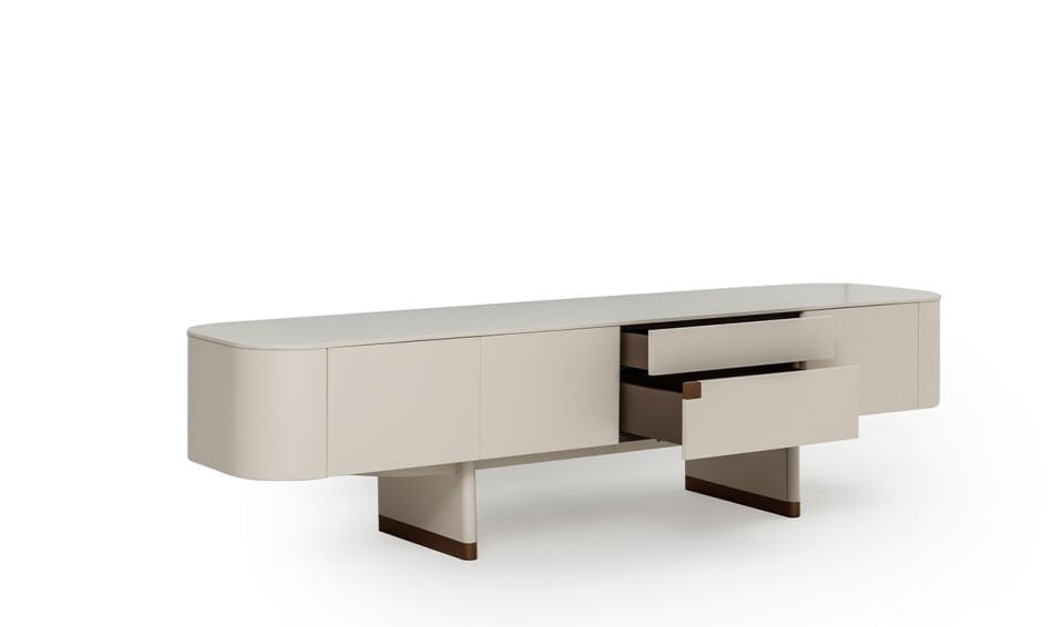 Delta Tv Ünitesi | Ekru & Bronze