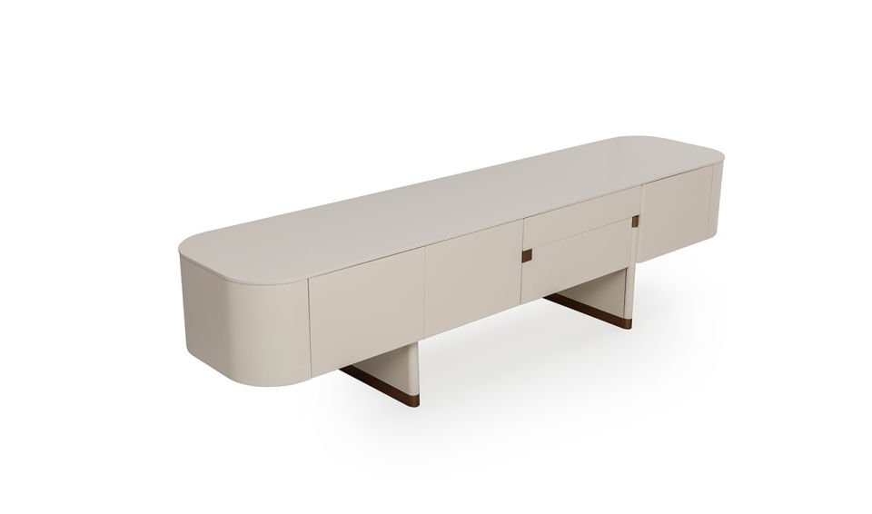 Delta Tv Ünitesi | Ekru & Bronze