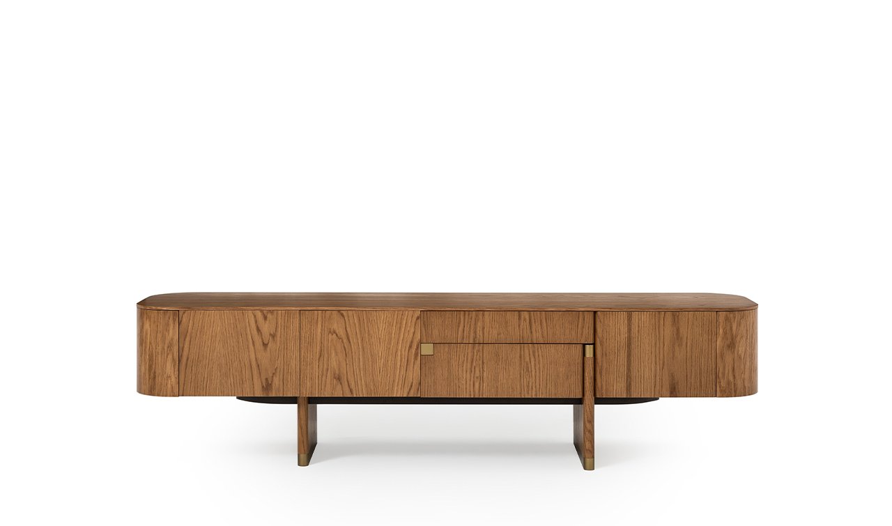 Delta Tv Ünitesi | Meşe & Bronze