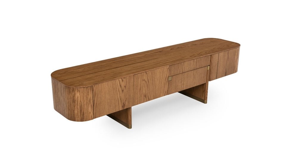 Delta Tv Ünitesi | Meşe & Bronze