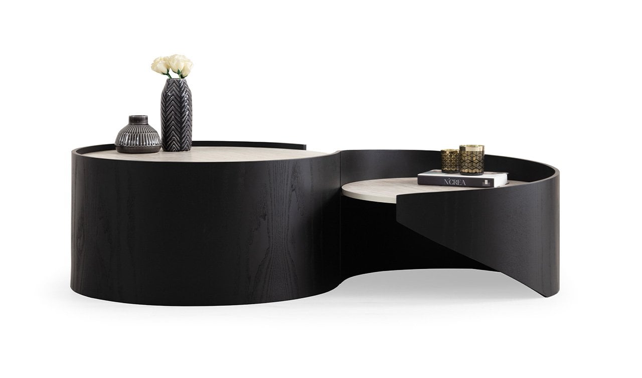 Atlantis İkili Orta Sehpa | Siyah