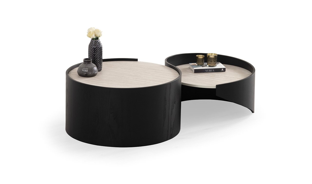 Atlantis İkili Orta Sehpa | Siyah