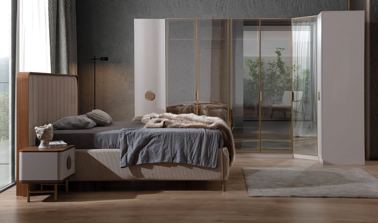 Viola Ahşap Yatak Odası Takımı