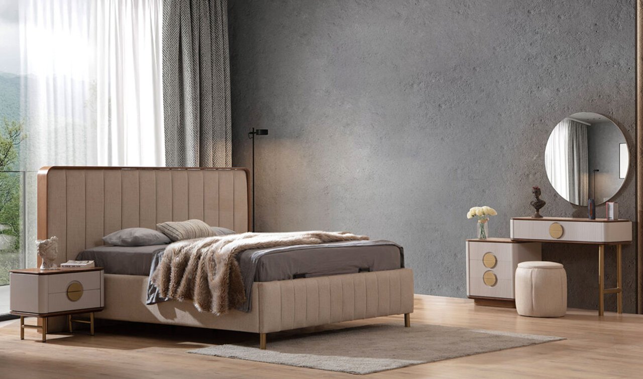 Viola Ahşap Yatak Odası Takımı