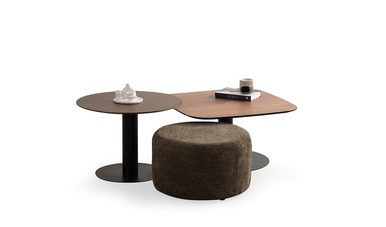 Benny Üçlü Orta Sehpa | Ceviz