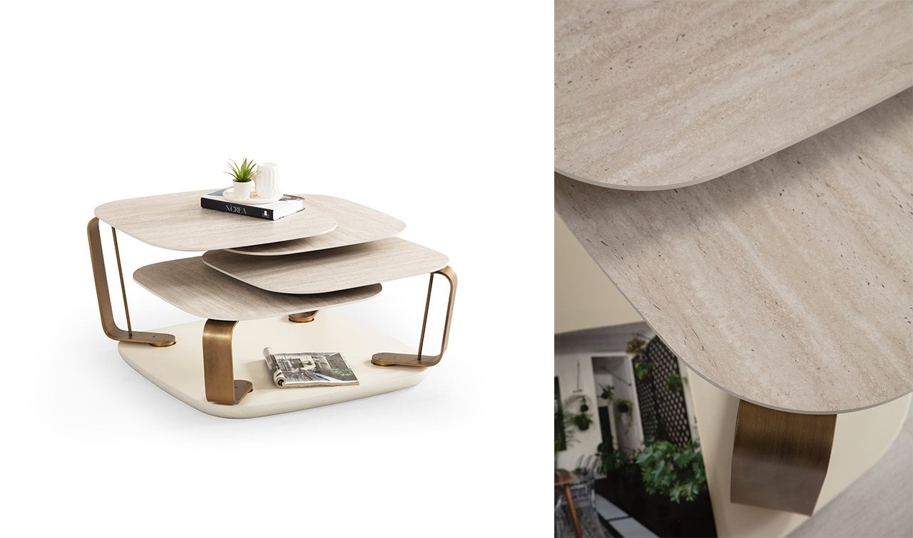 Bentley Orta Sehpa | Traverten