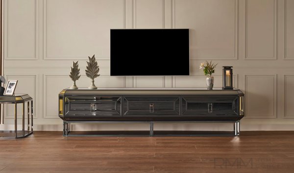 Gucci Luxury Şömineli Tv Ünitesi