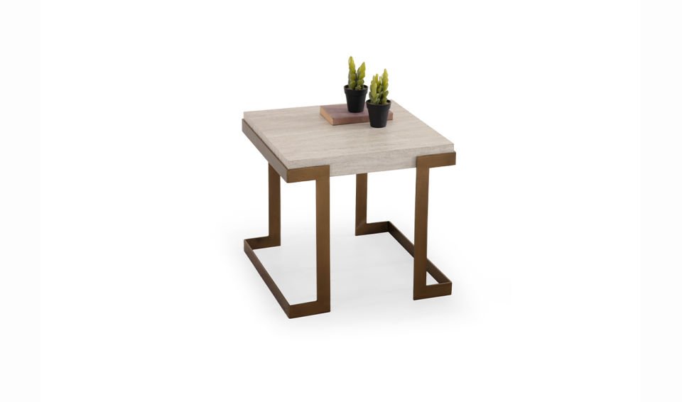 Bogota İkili Orta Sehpa | Traverten