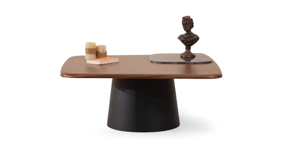 Bueno Orta Sehpa | Siyah & Ceviz