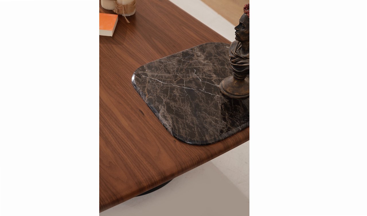 Bueno Orta Sehpa | Siyah & Ceviz