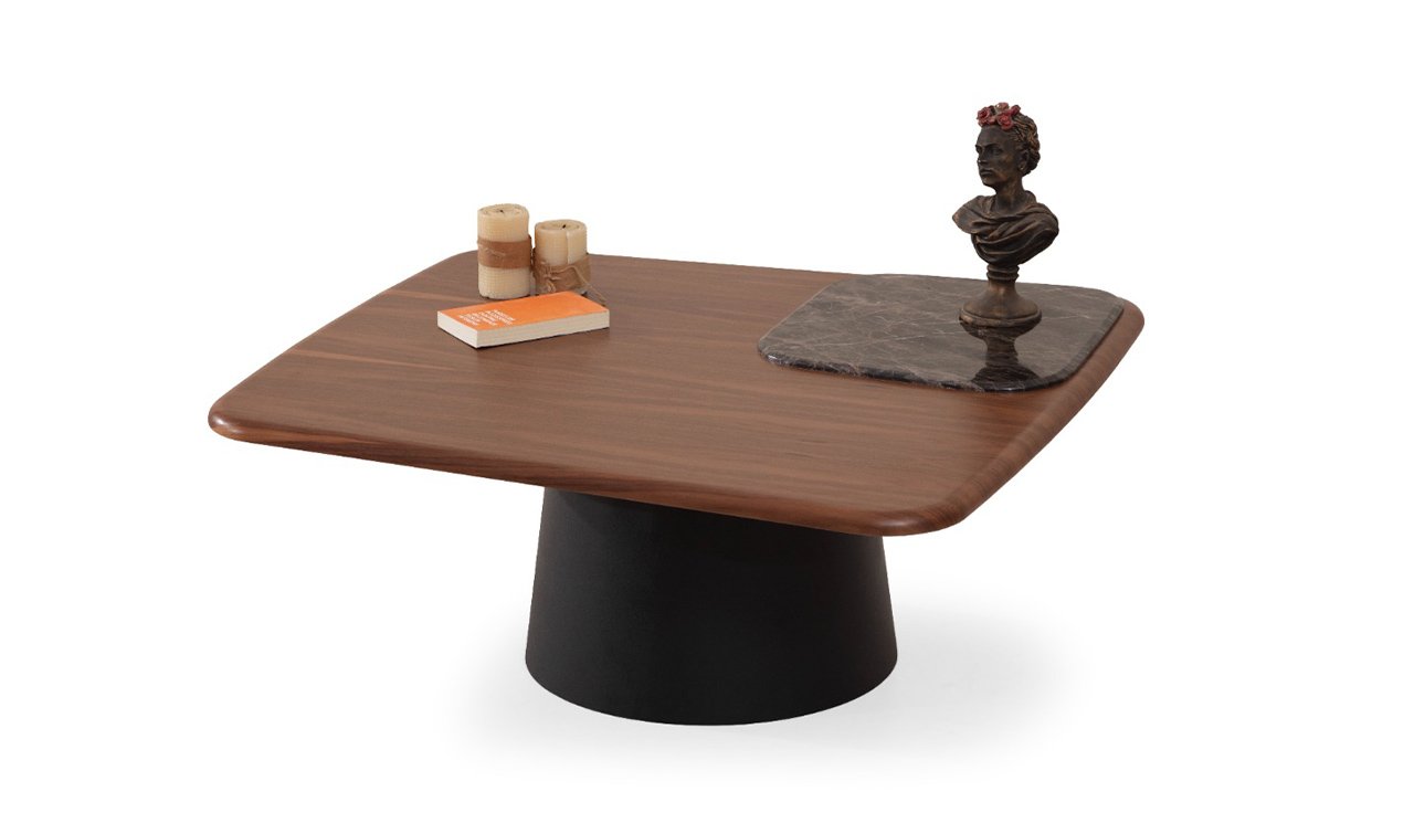 Bueno Orta Sehpa | Siyah & Ceviz