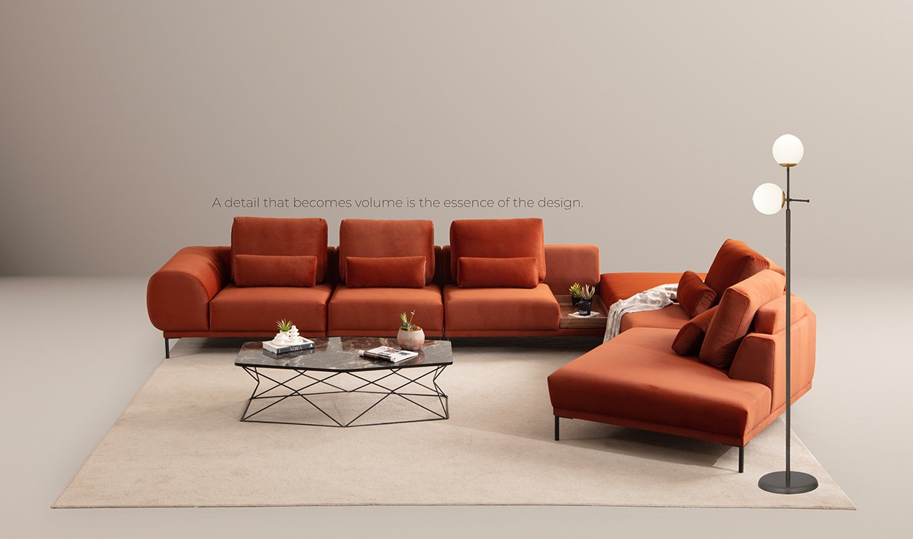 Calyx Köşe Koltuk Takımı | Modüler