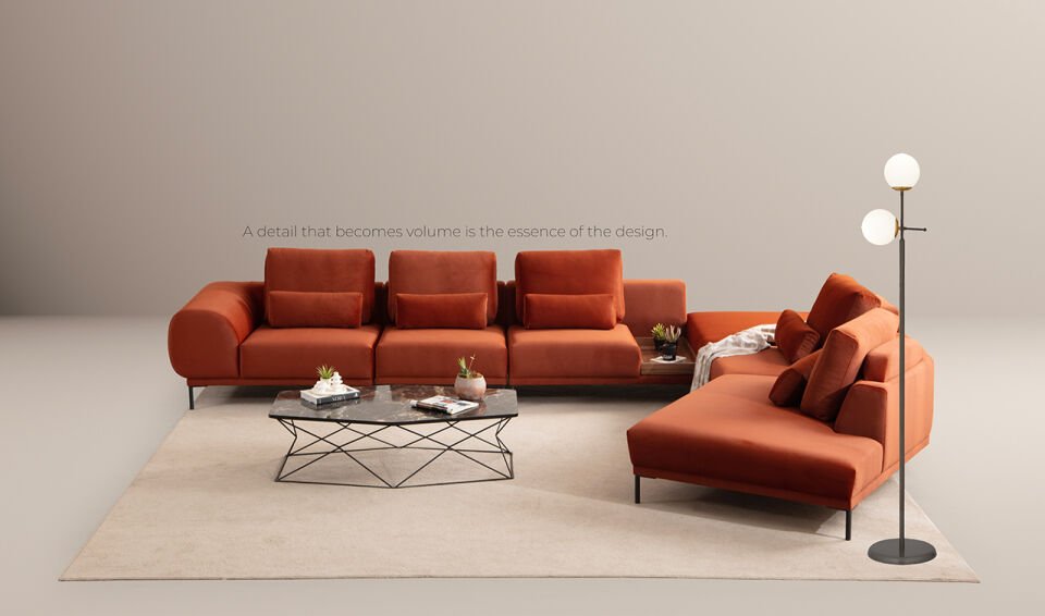 Calyx Köşe Koltuk Takımı | Modüler